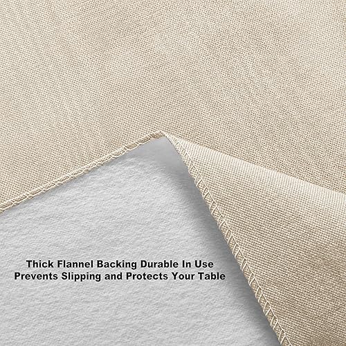 Miniatura 4 de Newbridge Mantel de vinilo ondulado con parte trasera de franela de vinilo de peso pesado con estampado de color gris pardo Moire Moire para