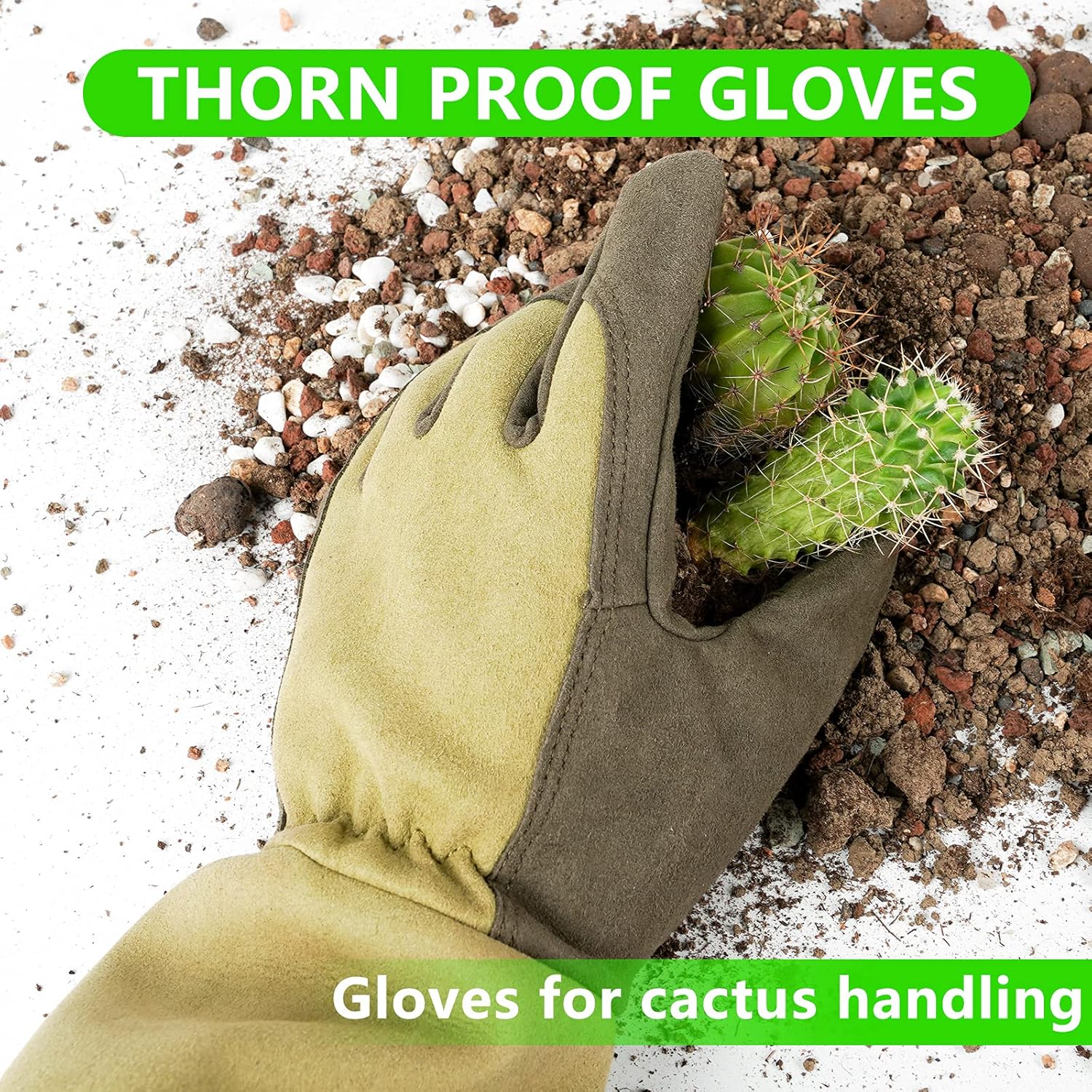 Professional Rose Pruning Thorn Proof Gardening Gloves with Long Forearm Protection for Men and Women - Image 4