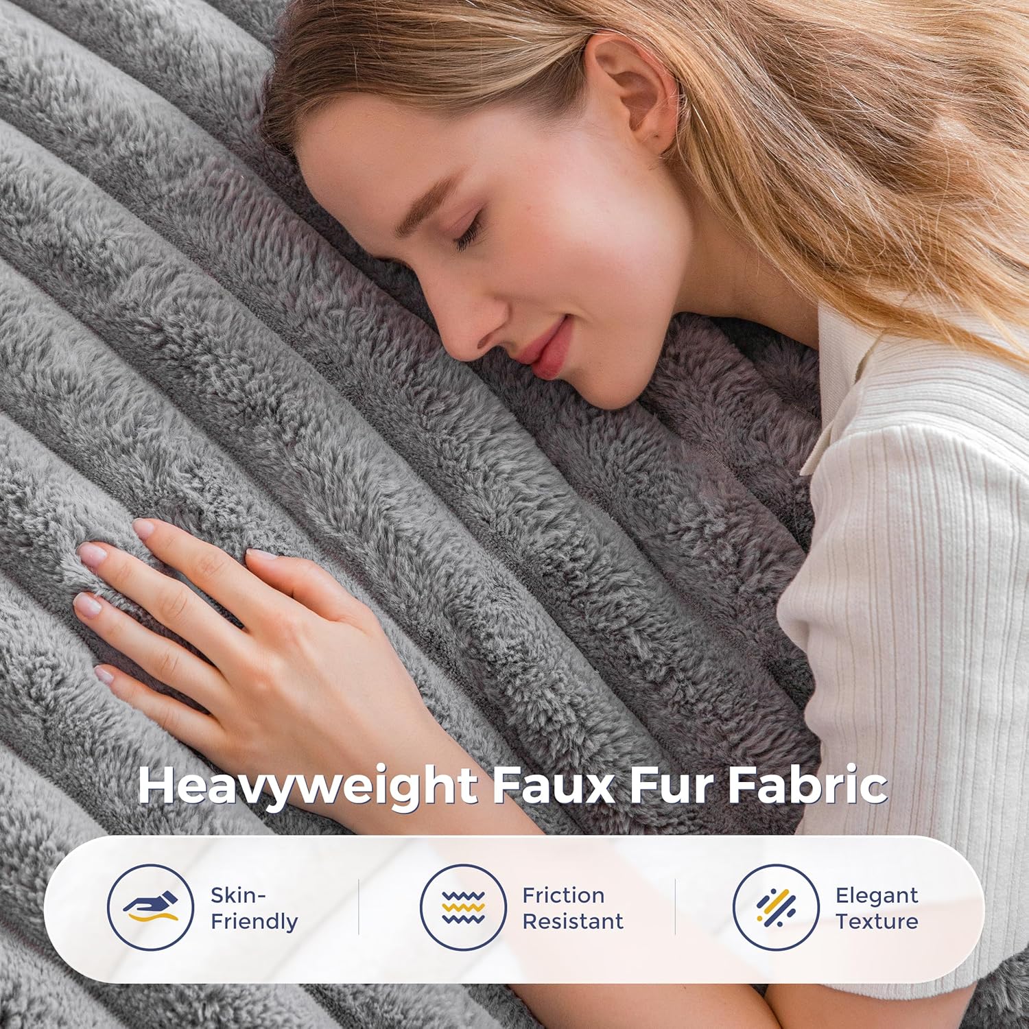 MAXYOYO Giant Bean Bag Chair with Pillow, 3 in 1 Convertible Bean Bag Chair for Adults with Washable Cover, Floor Cushion Stuffed Floor Lounger for Living Room Bedroom, Grey, Full - Image 6