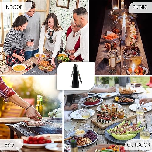 Miniatura 8 de Fly Away - Ventilador repelente de moscas para exteriores, uso en mesa exterior o interior, restaurante, barbacoa, eventos, disuadir moscas,