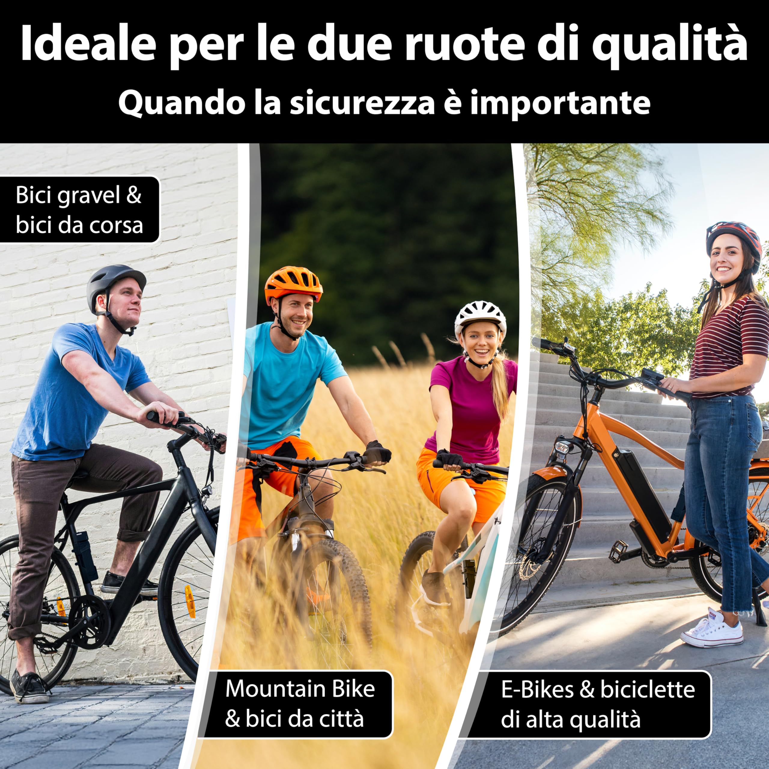 KOHLBURG Antifurto pieghevole di sicurezza [maglie spesse 9 mm, lunghezza 100 cm] Antifurto per bici con supporto & 4 chiavi, per monopattino elettrico, scooter, bicicletta elettrica, alta sicurezza