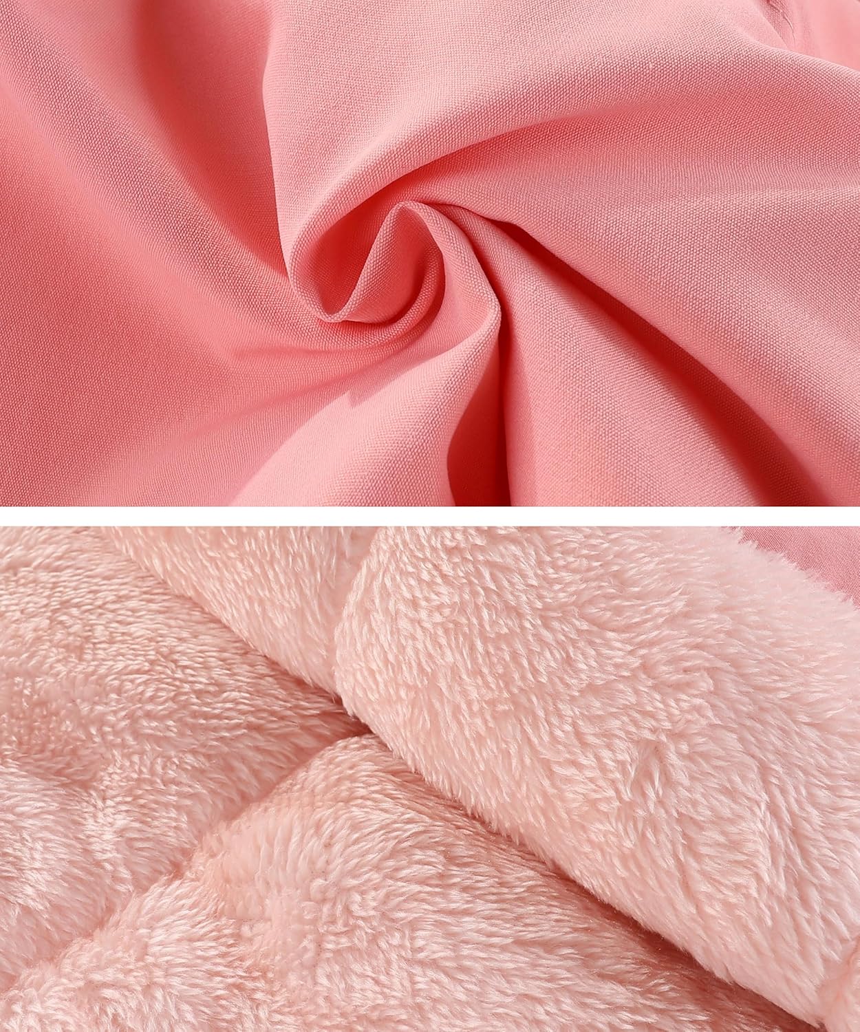 M2C Girls Fleece Lined Puffer Jacket with Faux Fur Trim Hooded Winter Coat - Image 5