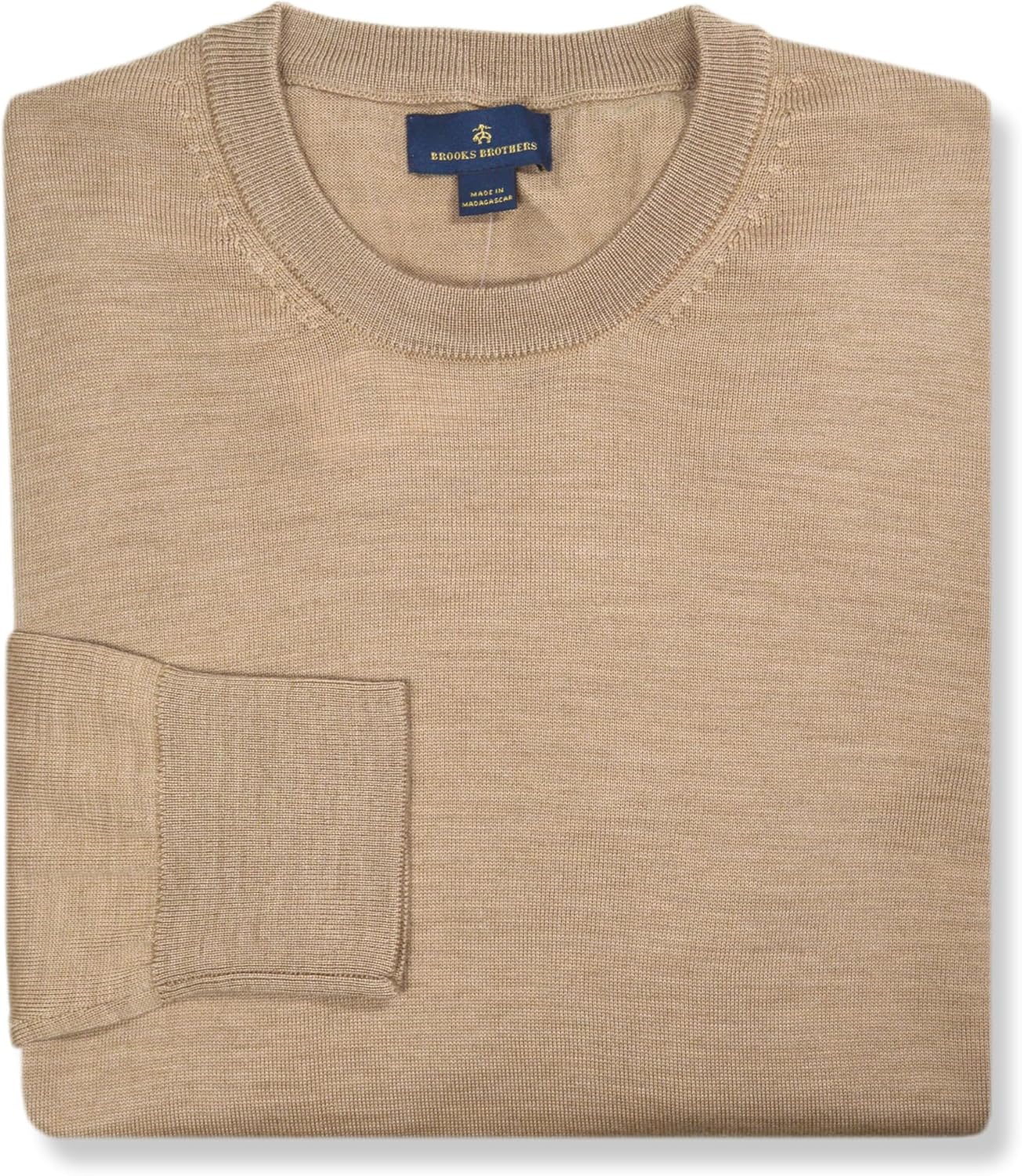 Brooks Brothers Mens Washable Merino Wool Crewneck Sweatshirt Sweater,