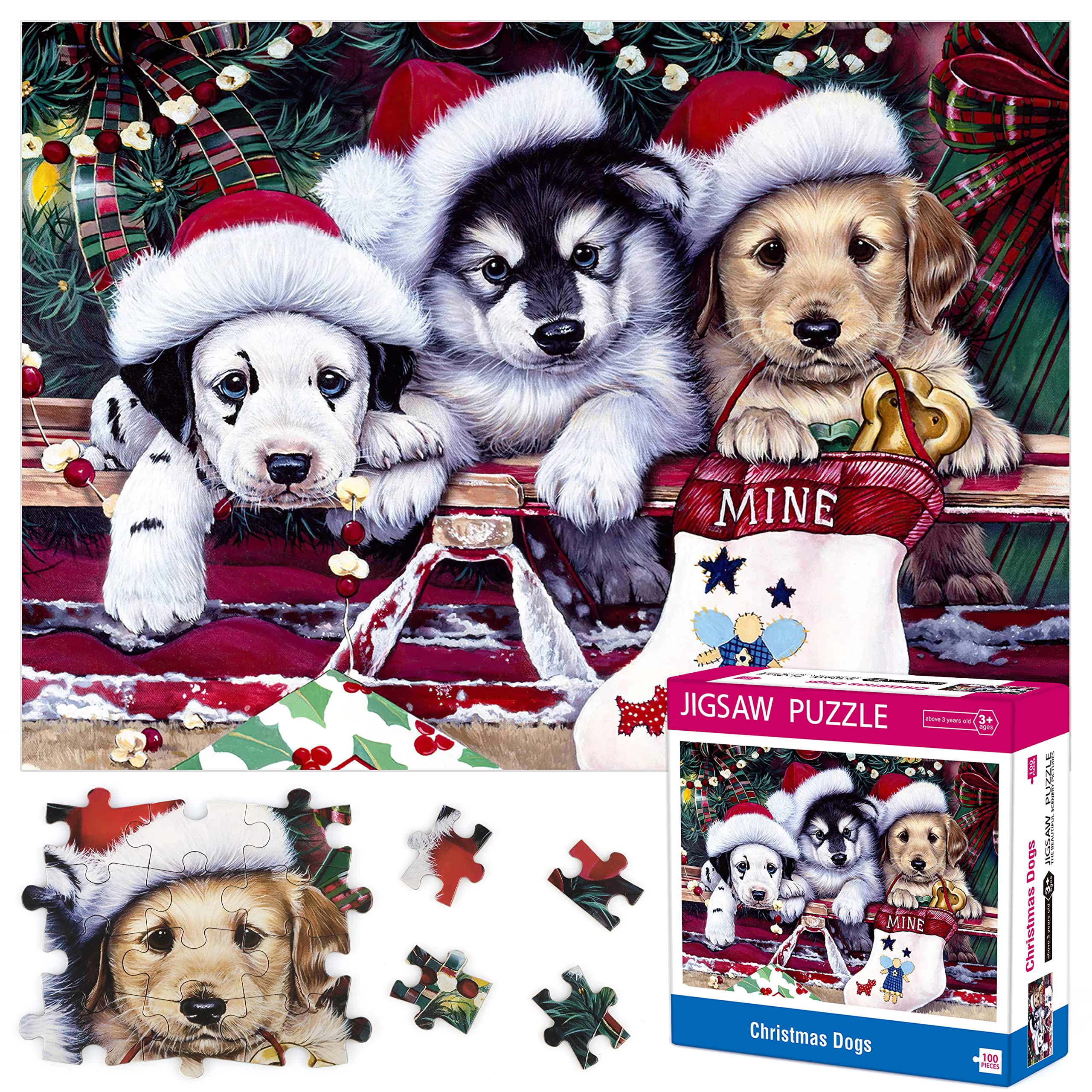 Christmas Puzzle Jigsaw Puzzles 100 Pieces Puzzles For Kids
