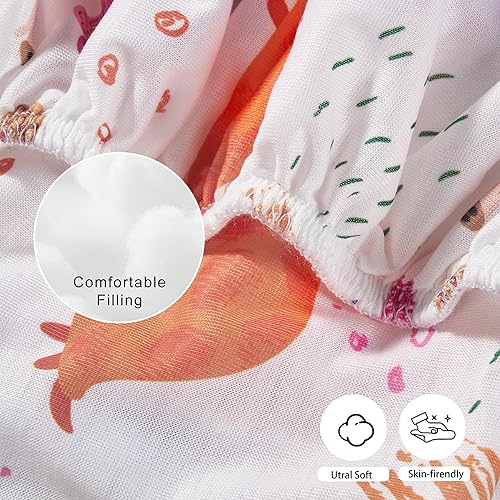 Miniatura 20 de TILLYOU Paquete de 2 sábanas bajeras para cuna, sábana bajera de microfibra de punto jersey suave para bebé, sábana portátil de mini paquete y Gris