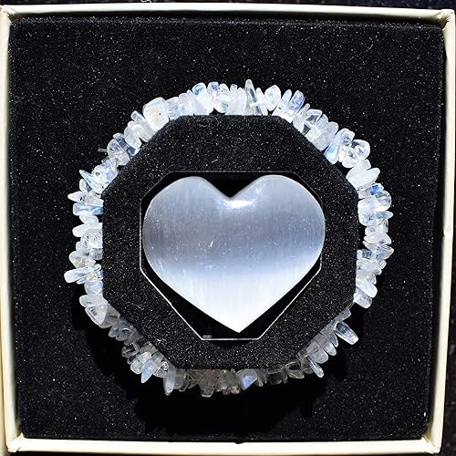 Miniatura 5 de Zenergy Gems Charged - Pulsera de cuentas de cristal natural prémium + cristal de carga de selenita marroquí incluido