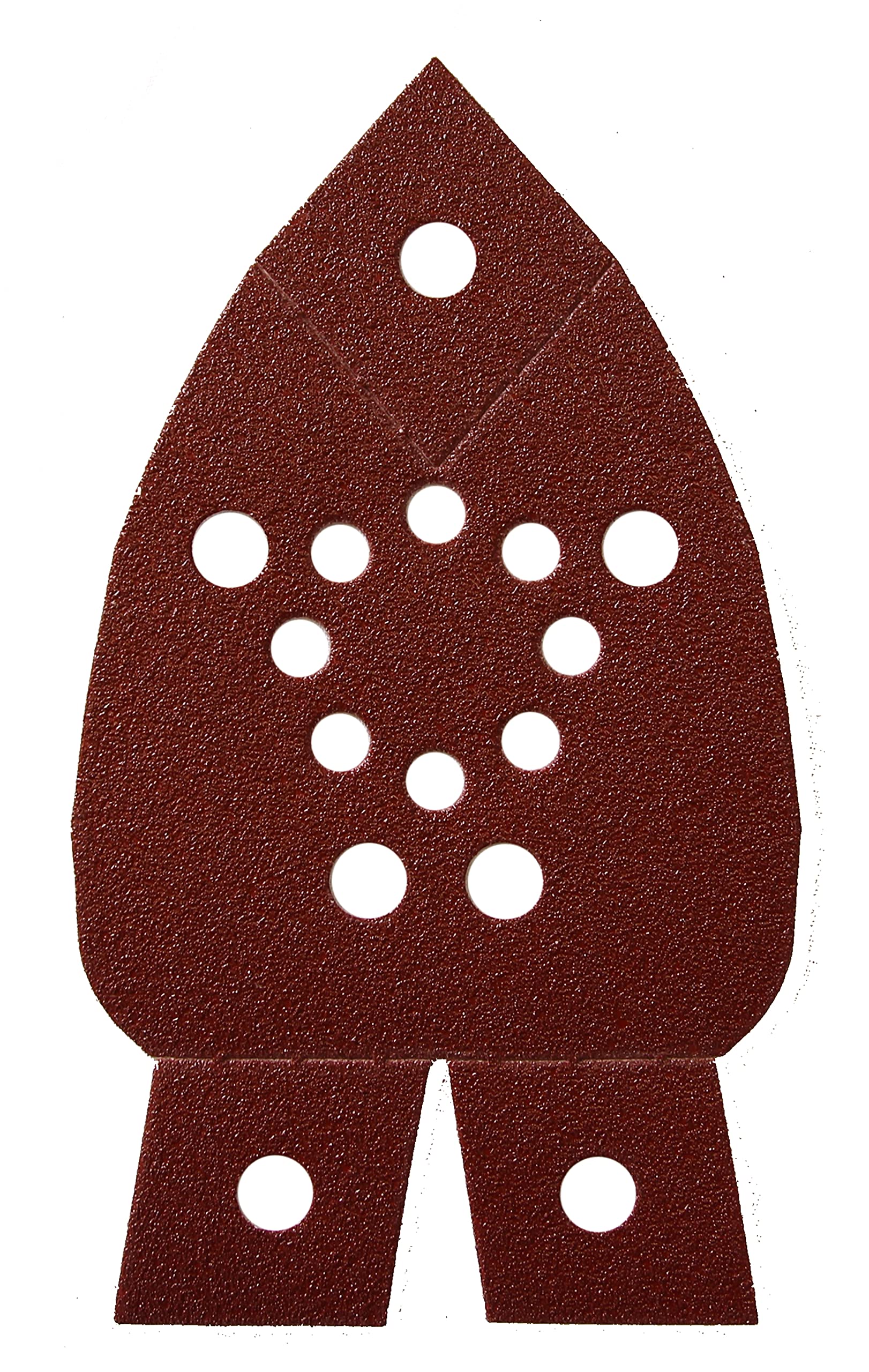 Mirka Red Delta Sander Sanding Paper Wood Sanding Triangles Hook & loop / 95x135x135 mm / 13-hole/Mixed Grit P40, P80, P120