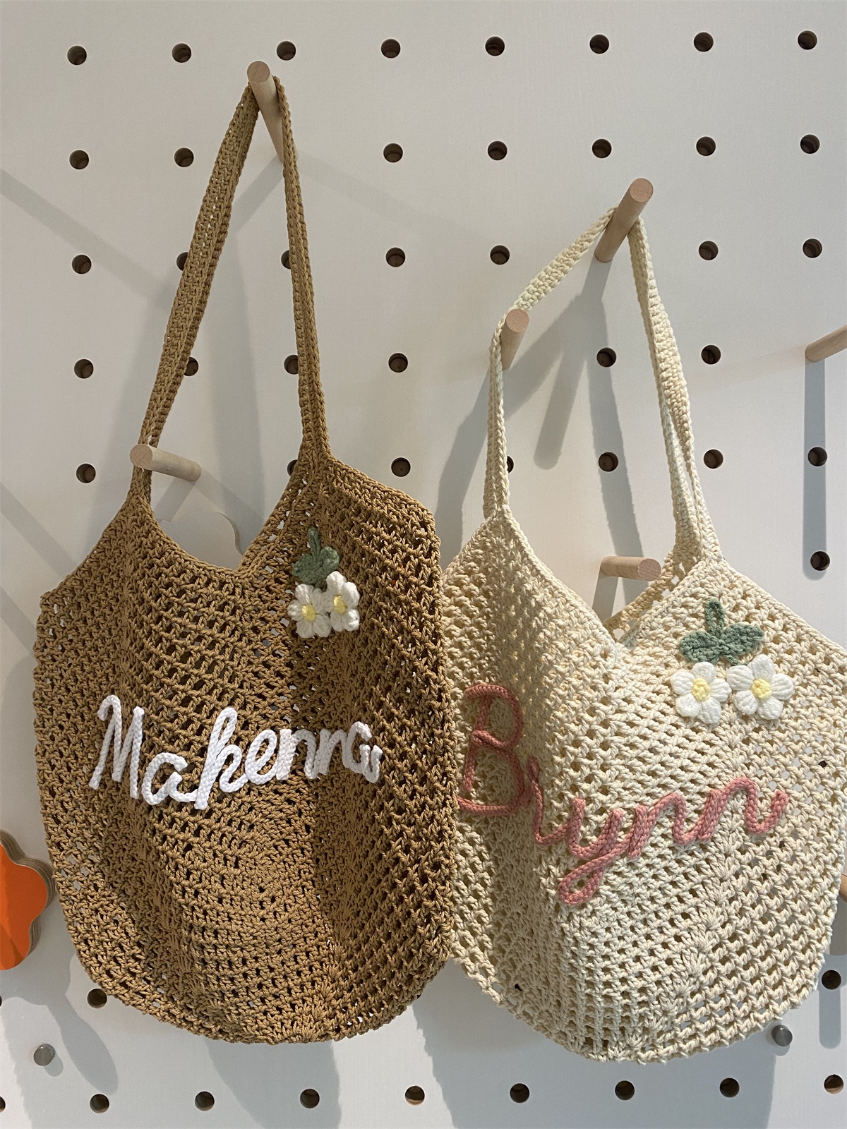 Bolso playero personalizado de crochet para mujer miniatura 7