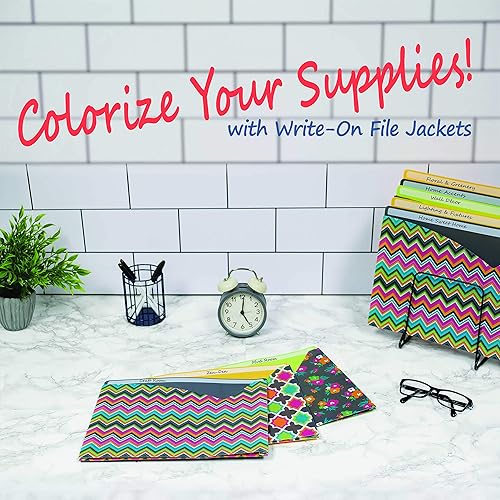 Miniatura 3 de C-Line Chaquetas de archivo para escritura, diseño básico atrevido, paquete de 6 (63550)