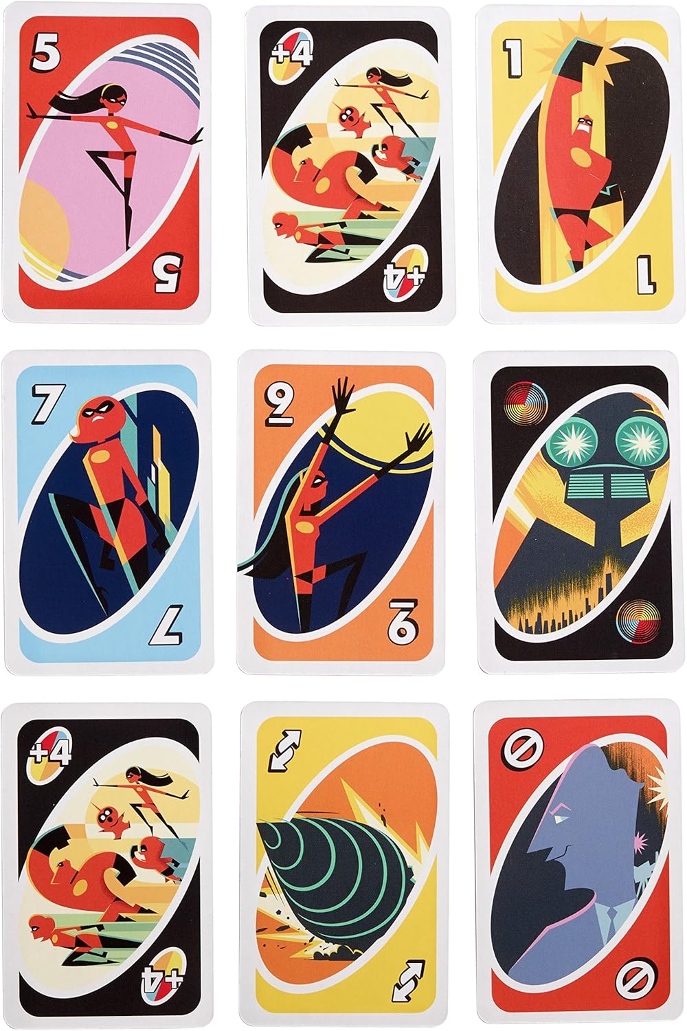 Mattel Games UNO Disney and Pixar’s Incredibles 2 Card Game with 112 Cards and Instructions, Great Gift for Kids 7 Years and Older
