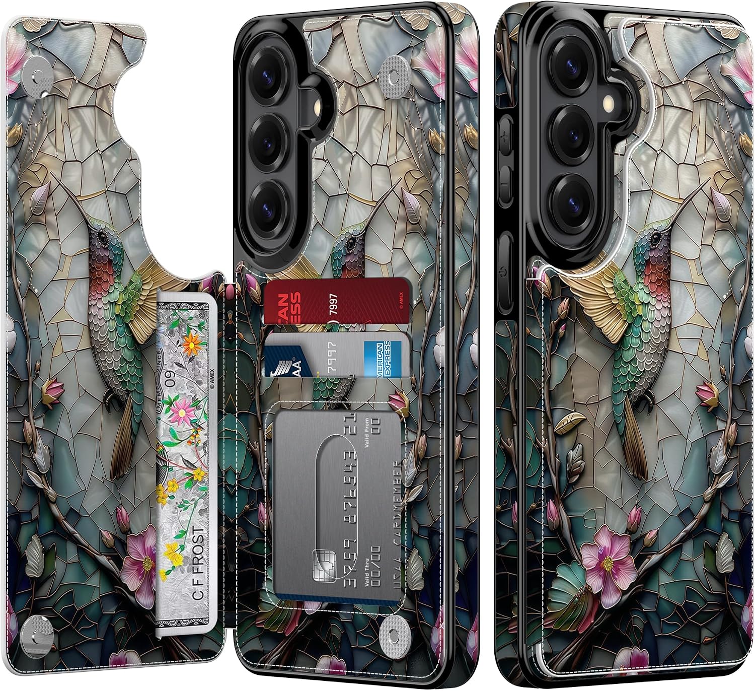 Goodon for Samsung Galaxy S26 Plus Wallet Case, Card Holder, Cute Floral