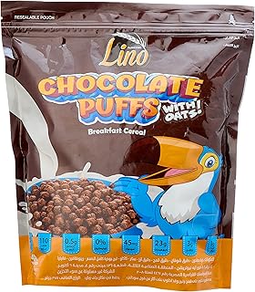 حبوب الفطار بالشوفان والشوكولاتة من لينو، 375 جرام