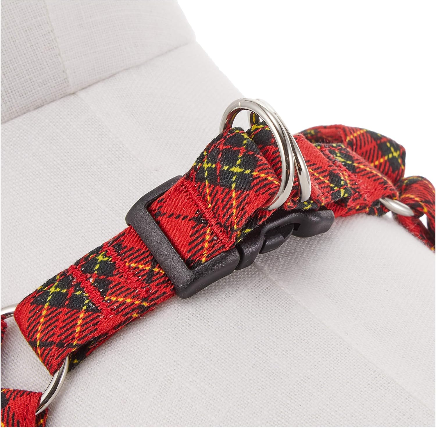Toto&Pal Royal Tartan Check Foot Harness Red 20mm