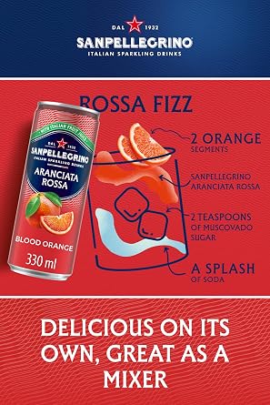 San Pellegrino Italian Sparkling Drinks Blood Orange Soft Drink 12x330ml