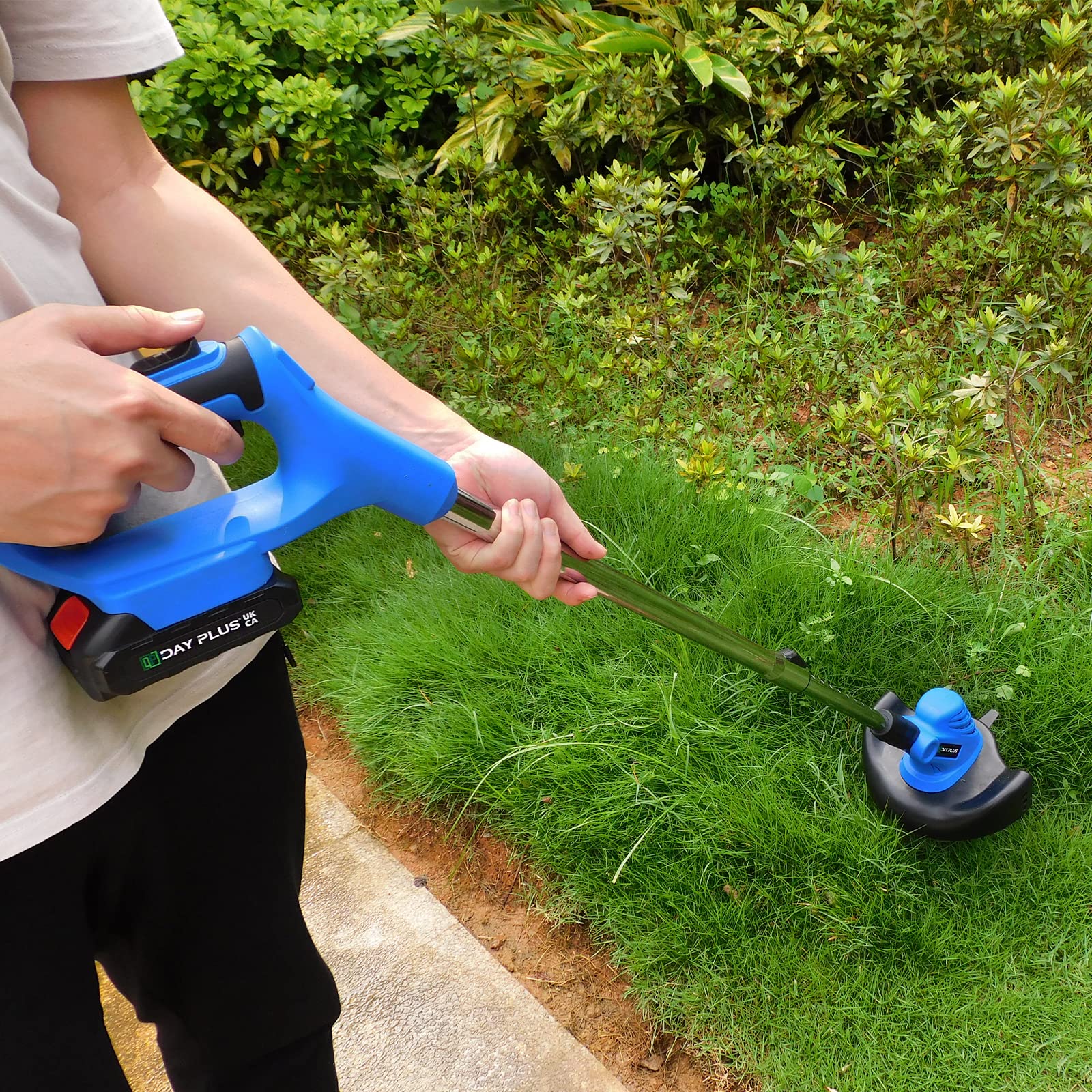 Decespugliatore elettrico a carica rapida 1500 mAh 21 V giardino con 2 batterie
