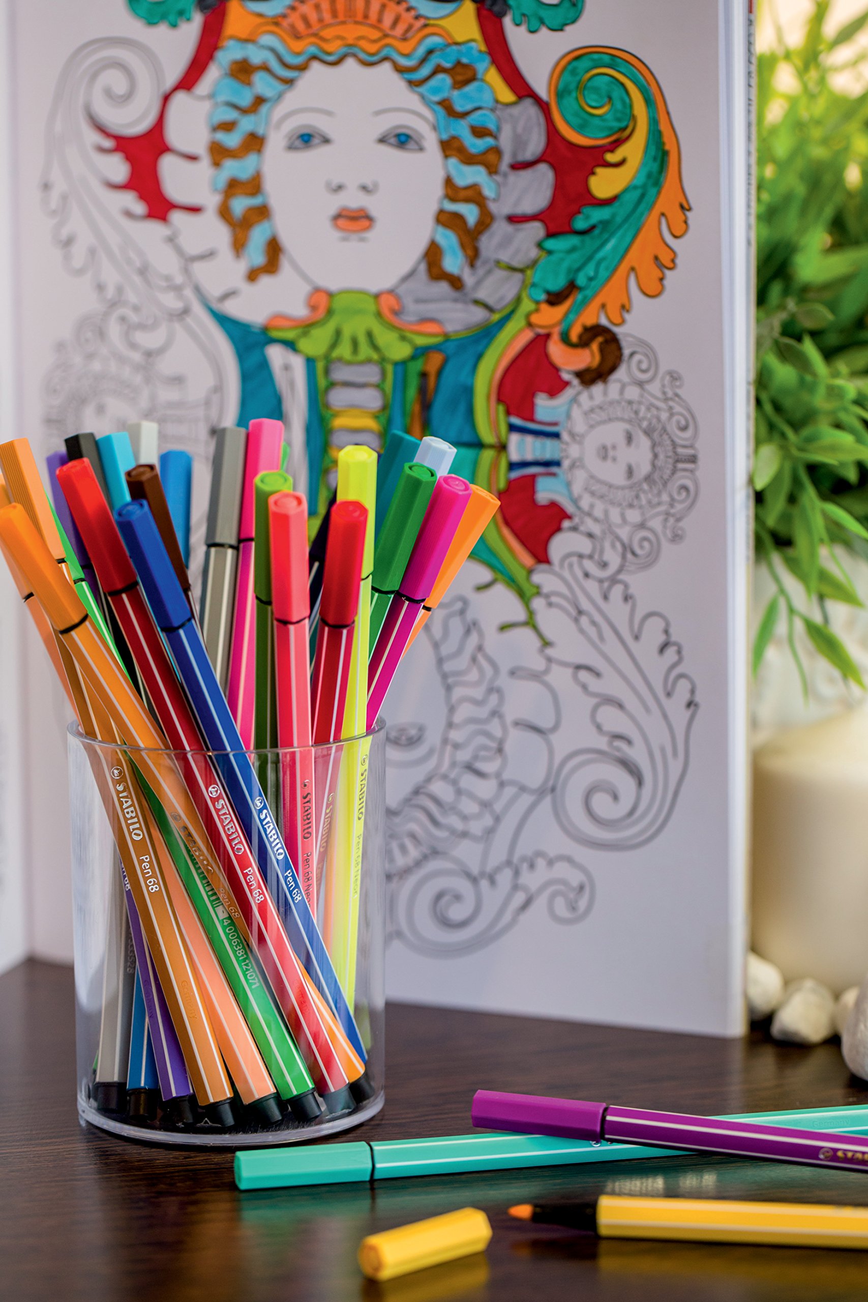 STABILO Premium-Filzstift Pen 68-3X 30er Pack - mit 30 (3 Sets)