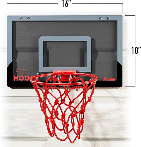 Miniatura 22 de Franklin Sports Mini aros de baloncesto para interiores sobre la puerta y juegos de baloncesto, accesorio perfecto para dormitorio y oficina