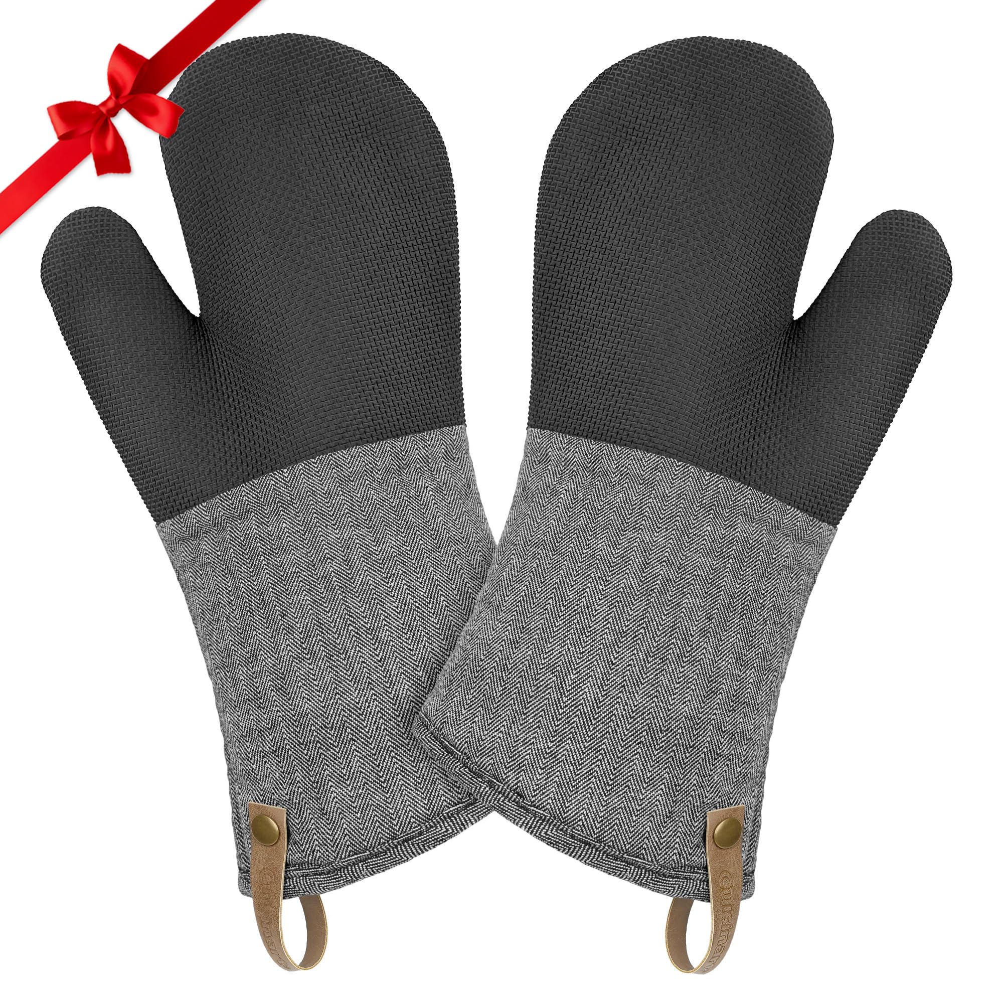 Cuisinart Heritage Ofenhandschuhe – Hitzebeständig Bis 350°C, Rutschfeste Neopren-Handfläche