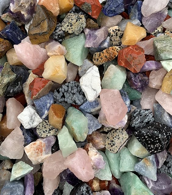 Shropshire Crystals Rough Stones for Tumbling (3 Pounds)