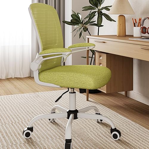 Mimoglad Ergonomic High Back Mesh Office Chair, Adjustable Lumbar Support, Thickened Seat Cushion (Modern, Green Pear)