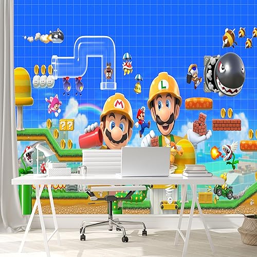 Vista 91 de Murales de pared de tamaño personalizado, anime de juegos 3D, murales de pared autoadhesivos extraíbles para despegar y pegar, papel tapiz 3d Juego