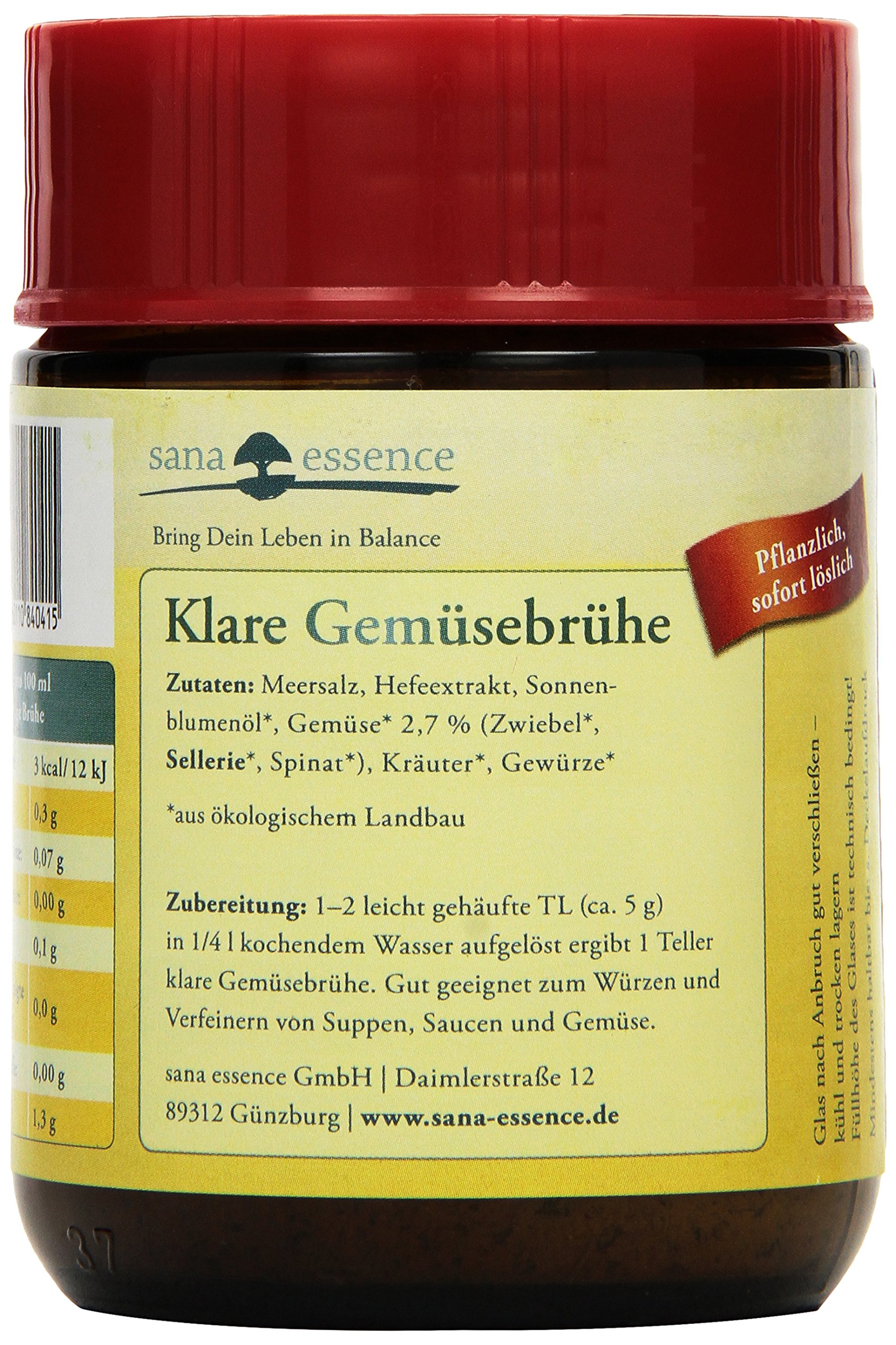 Sana Essence Klare Gemüsebrühe, 6 x 150g