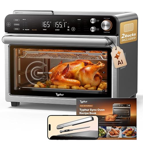 Typhur Sync Oven with Smart Wireless Meat Thermometer Probe, 12‑in‑1