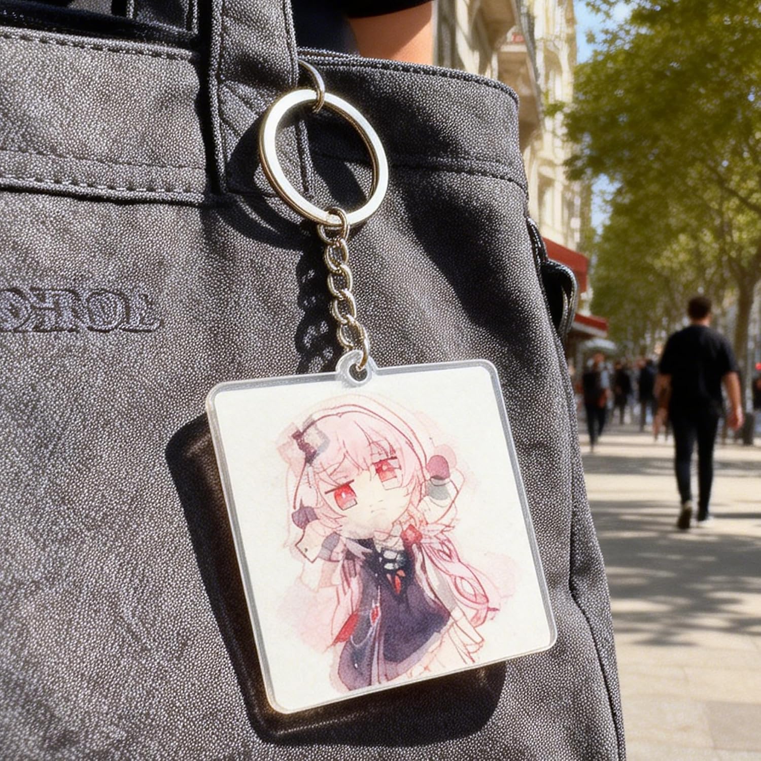 Star Rail - Evernight Lonely Lonely Dance 10-Phase Flicker Animation Parallax Raster Keychain image 2