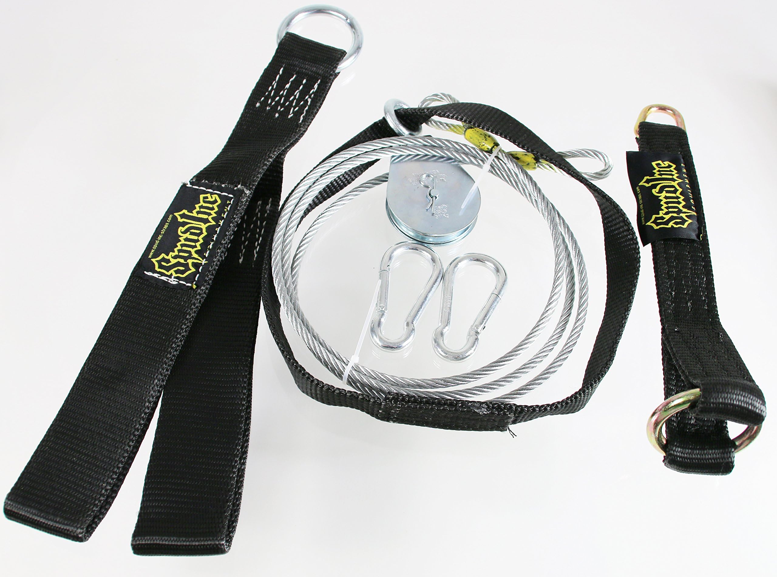 Spud Econo Pulley LAT Pulldown Machine Cable Attachment for Use with Olympic Plates