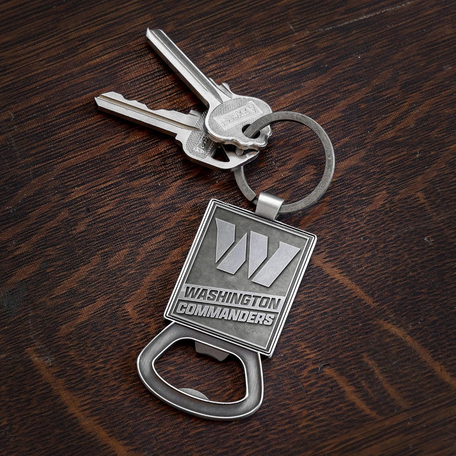 Rico Industries NFL Football Pewter Style Bottle Opener Keychain image 3
