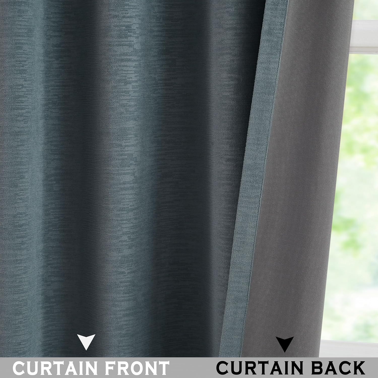Kayne Studio Blue Soft Velvet Pinch Pleated Curtains, 95 Inch Long Room Darkening Soundproof Thermal Insulated Back Tab Window Treatments Drapes for Living Room, Storm Blue,22 Hooks,2 Panels,40" x 95"