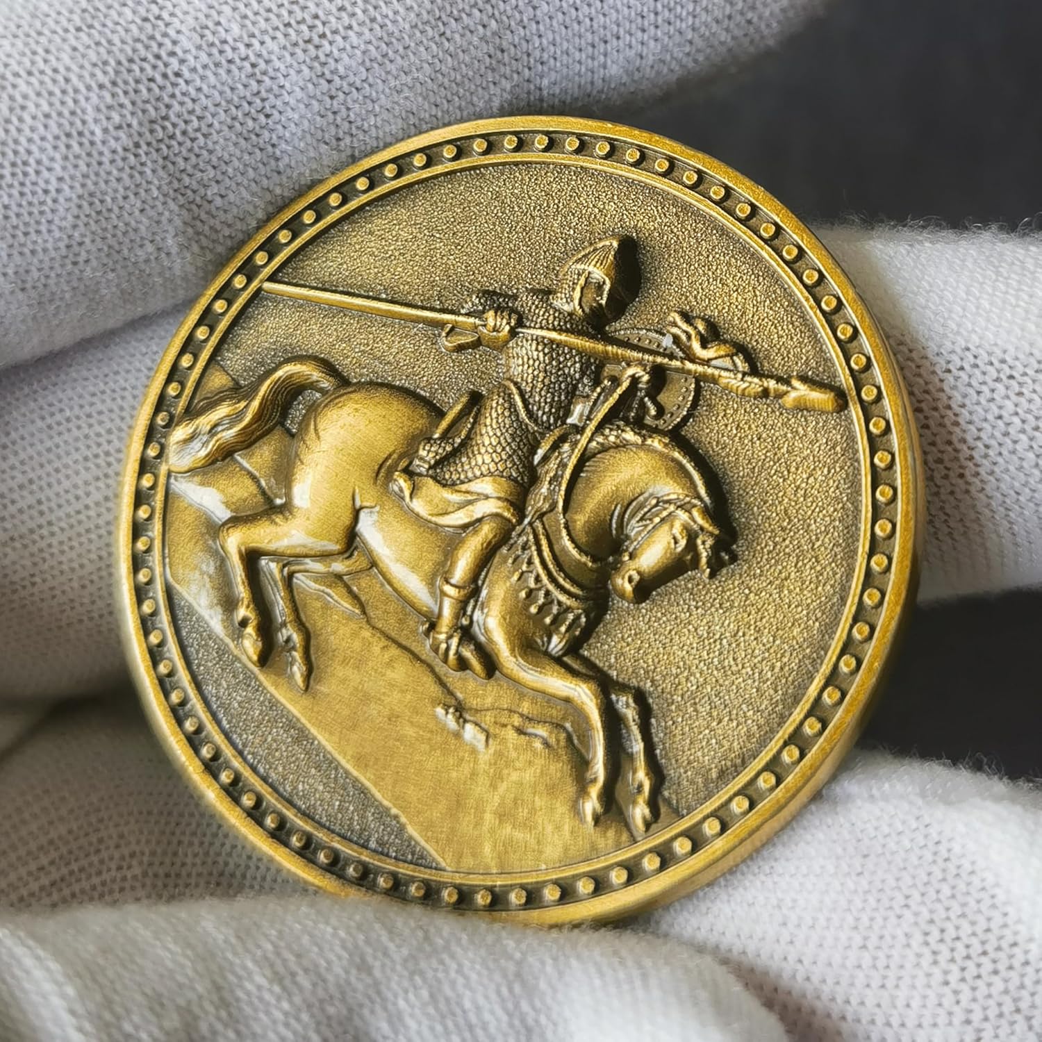 Joshua 1:9 Christian Challenge Coin Bible Verse Pocket Token Military Gift Lucky Coin