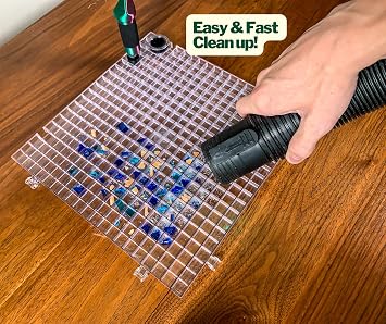 Creator's Waffle Grid 1-Pack - Stained Glass Cutting Mat - The Original Multi-Use Modular Grid System - Solid Bottom - Made in USA