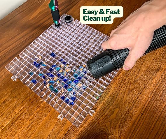 Creator's Waffle Grid 1-Pack - Stained Glass Cutting Mat - The Original Multi-Use Modular Grid System - Solid Bottom - Made in USA