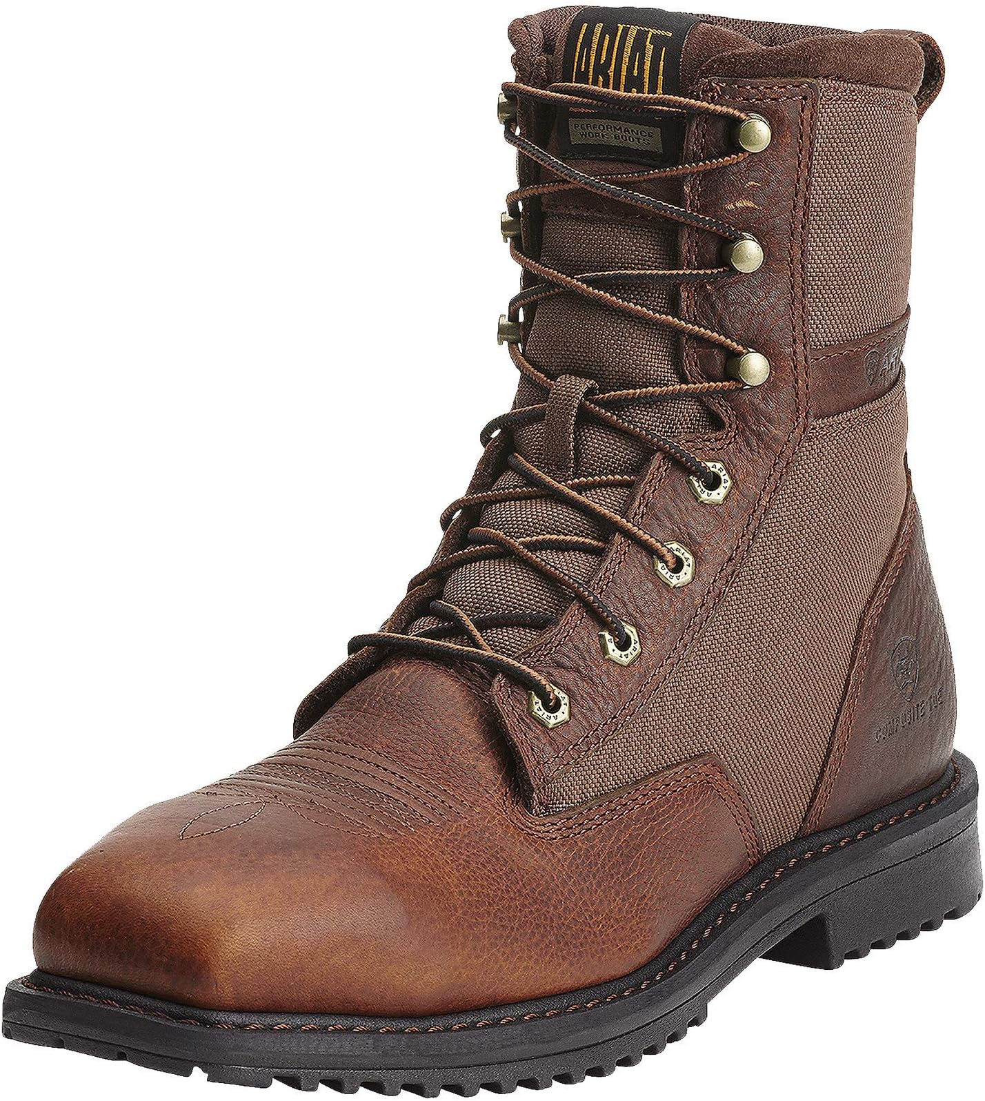Men's RigTek 8" Wide Square Toe Composite Toe Work Boot