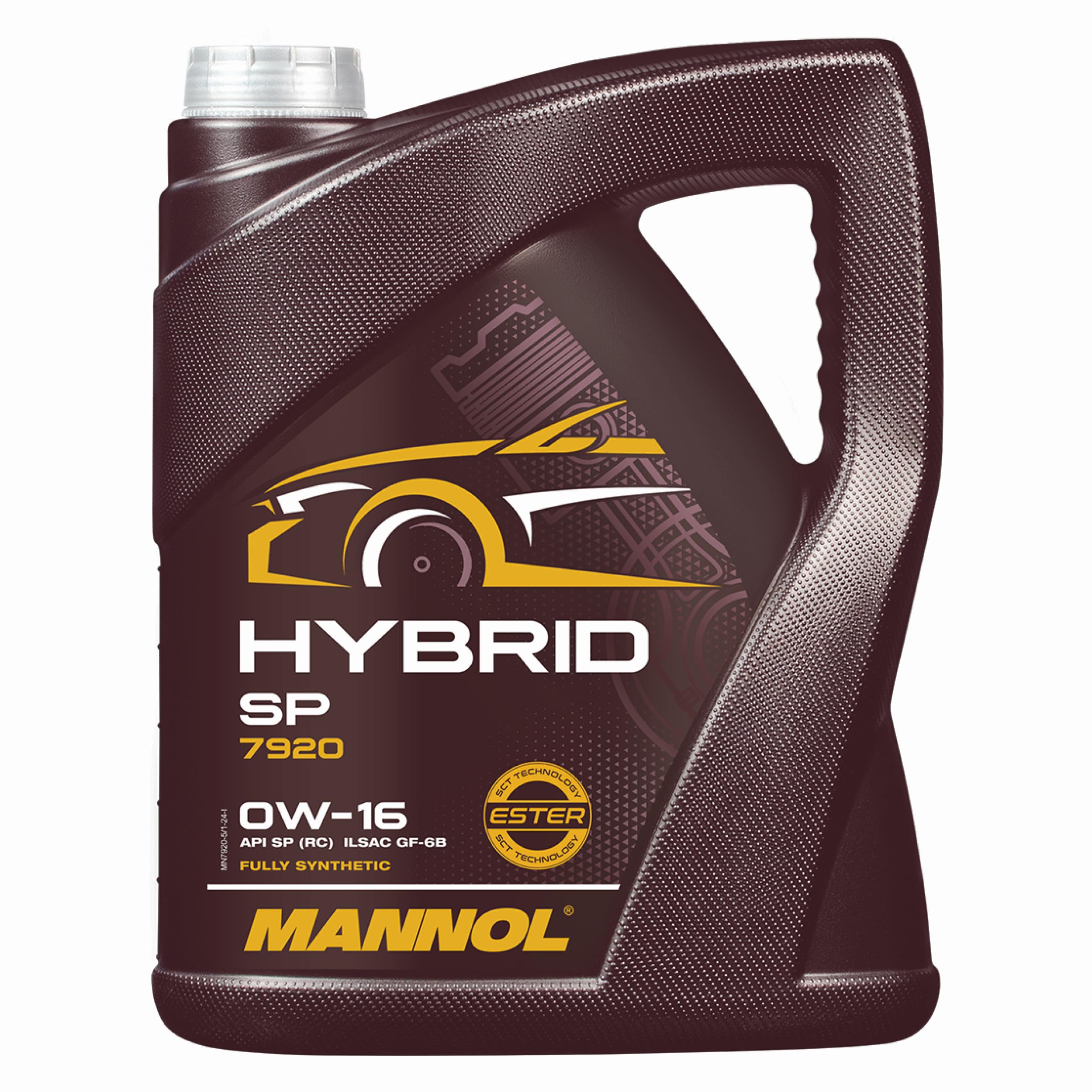 SP 0W-16 Full Synthetic Engine Oil, 0W16 Engine Oil, Synthetic Motor Oil, Car Oil, 5l Oil for Hybrid Cars
