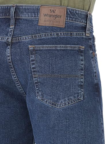 Wrangler Authentics Men's Comfort Flex Waistband Short Denim, Dark Stonewash, 36 - 5