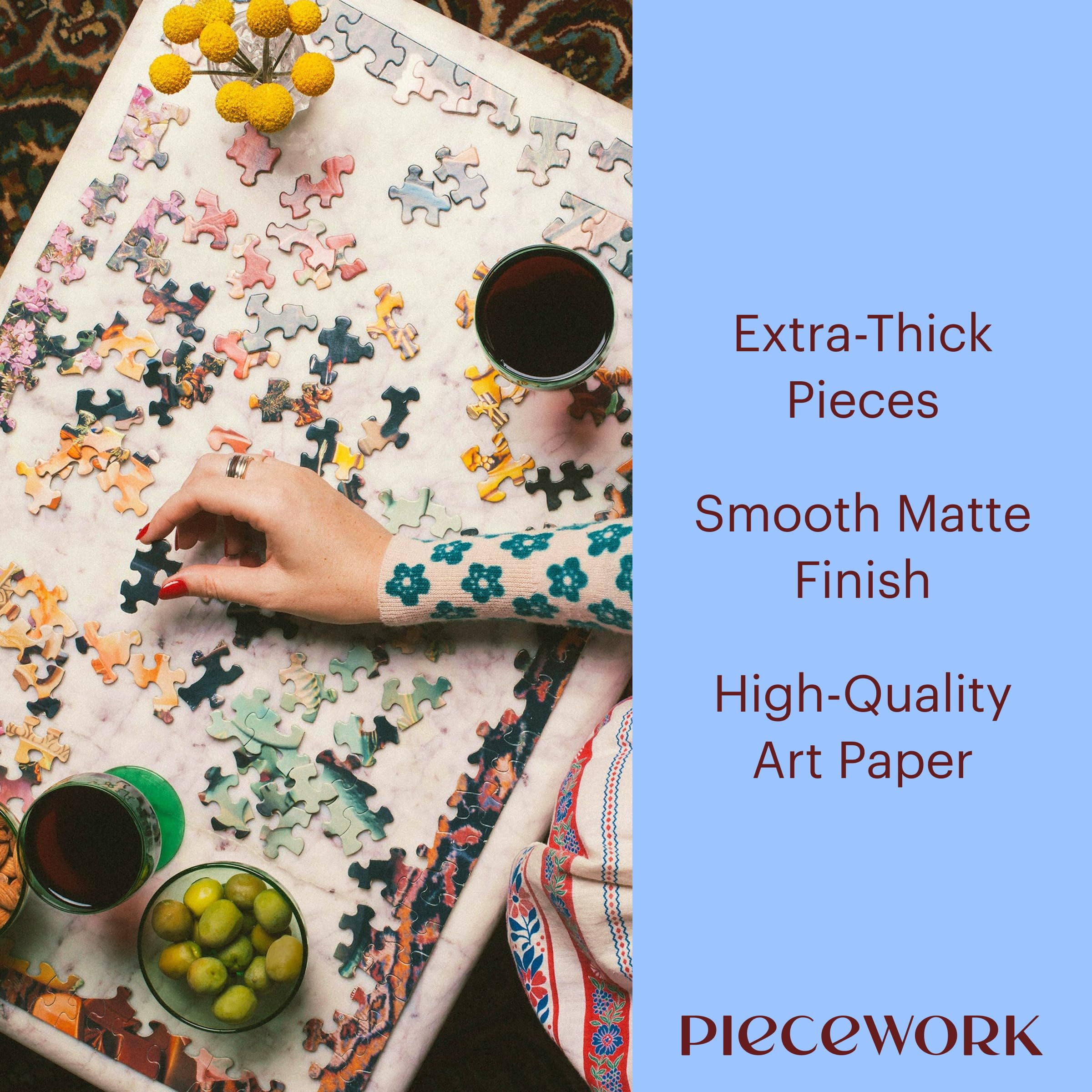 Amazon.com: Piecework Banana Hands 500 Piece Puzzle for Adults