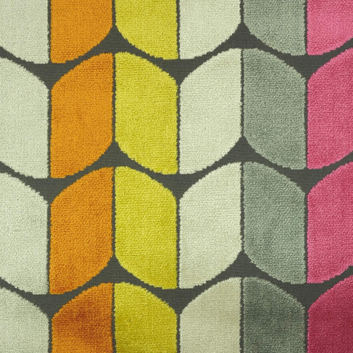 Top Fabric, Copenhagen - Holland, Arrow Cut Velvet Fabric Upholstery Fabric Glacier