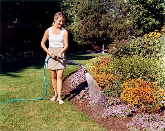 Dramm ColorMark Soft Rain Watering Spray Wand 30 Long, Green Lightweight & Durable with 8 Foam Grip and Brass Shut-Off Valve Ideal for Hanging Baskets, Planters, Gardens, Shrubs & Seedbeds