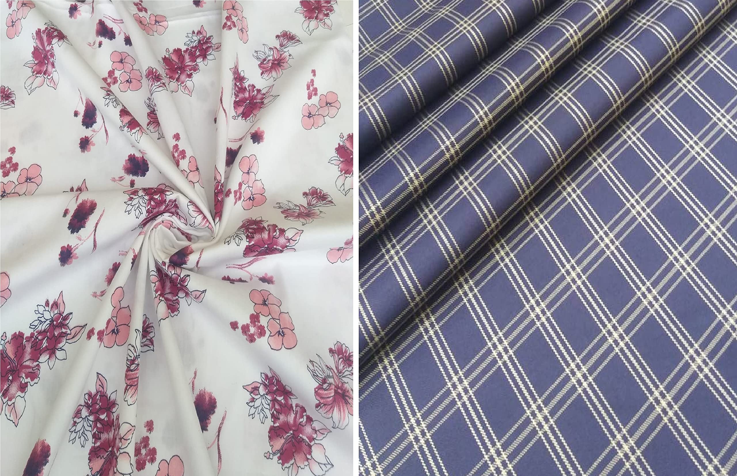 Pri & Su CottLinns Combo of Giza Cotton Printed Shirt 110005 & Trouser Fabric 900135-picture-32