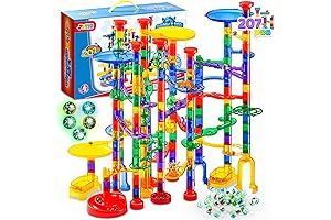 JOYIN 207PCS Glowing Marble Tracks for Boys and Girls