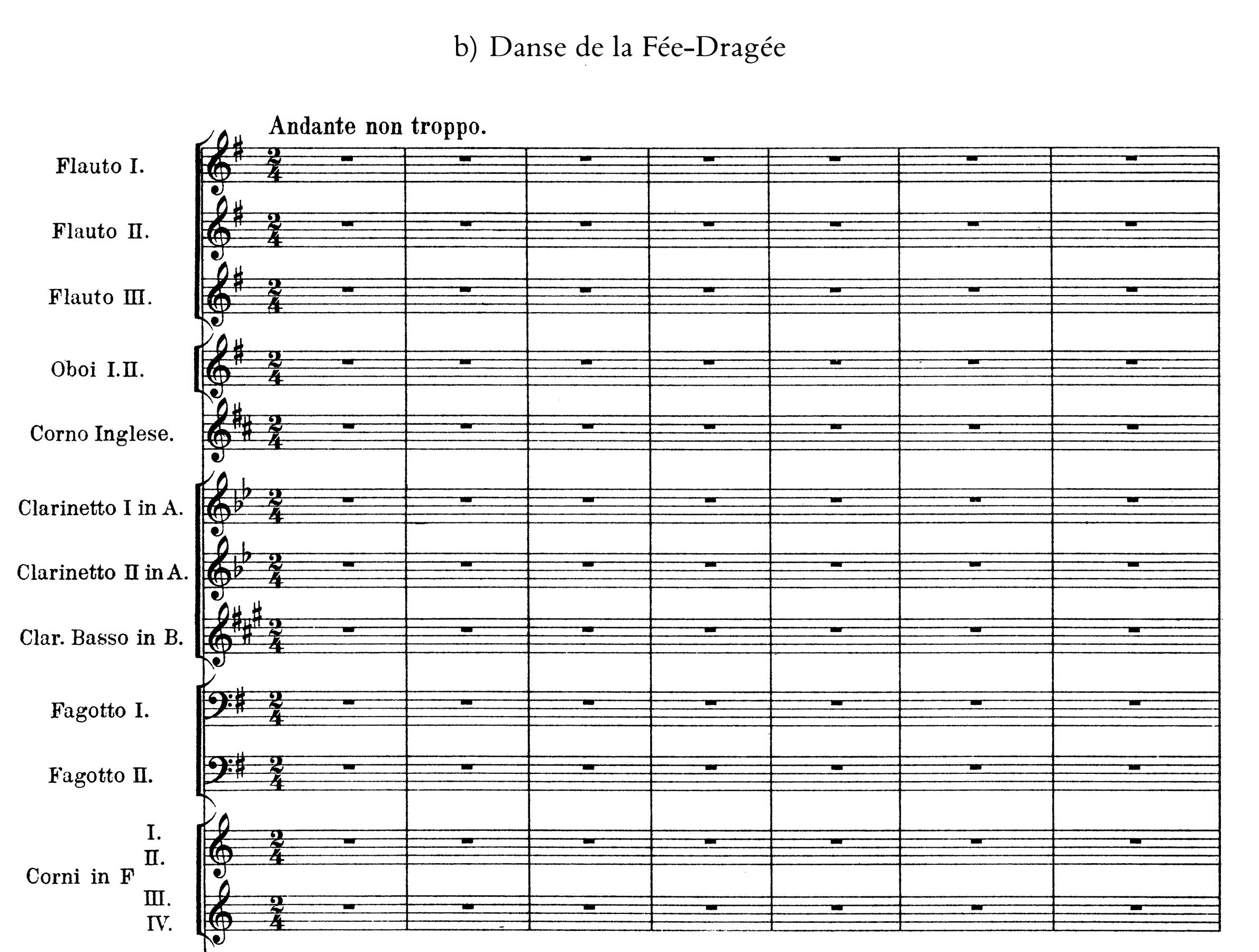 Pyotr Ilyich Tchaikovsky Nutcracker Suite Full Score