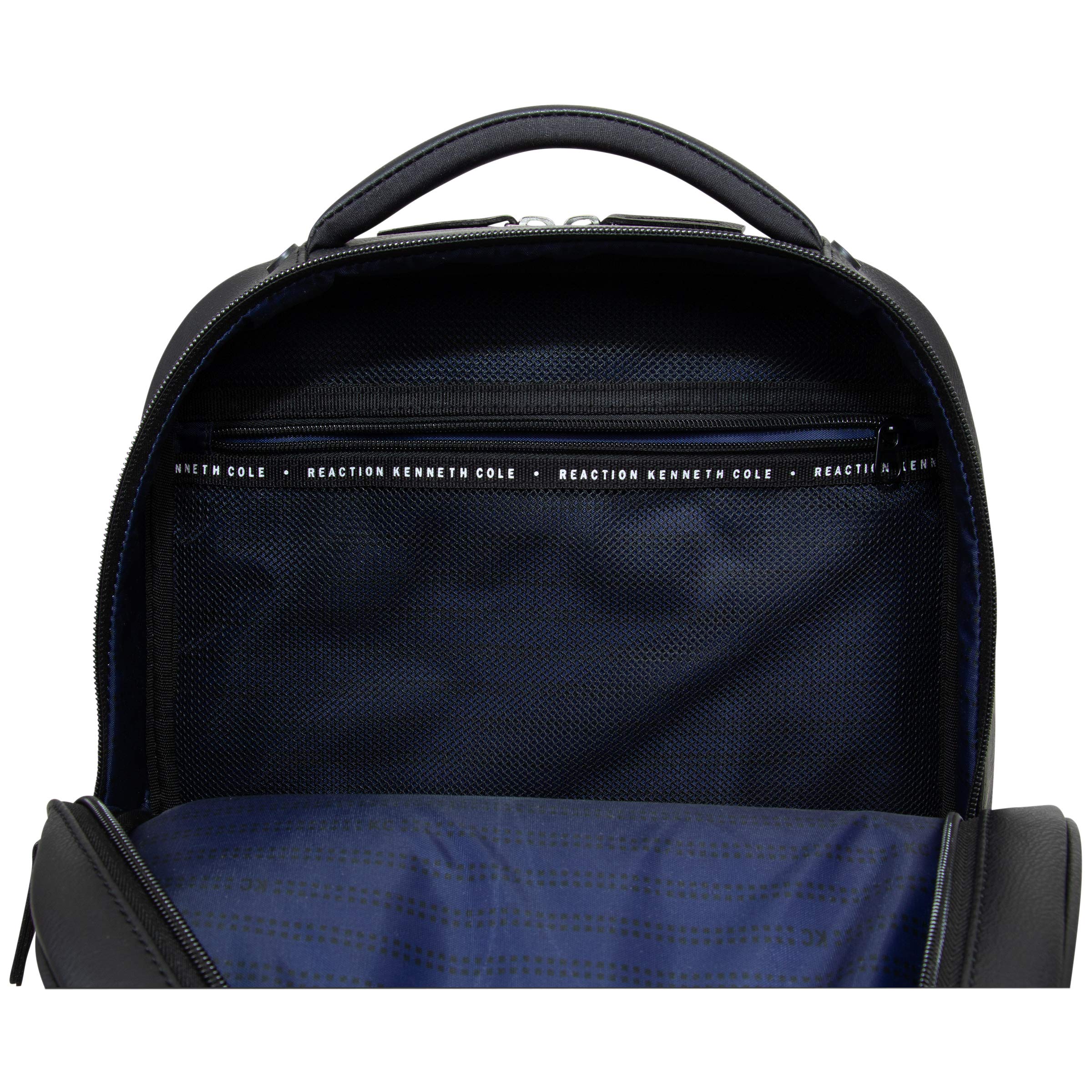 KENNETH COLE Reaction On Track Pack Vegan Leather 15.6β Double Compartment Laptop Backpack With RFID 2
