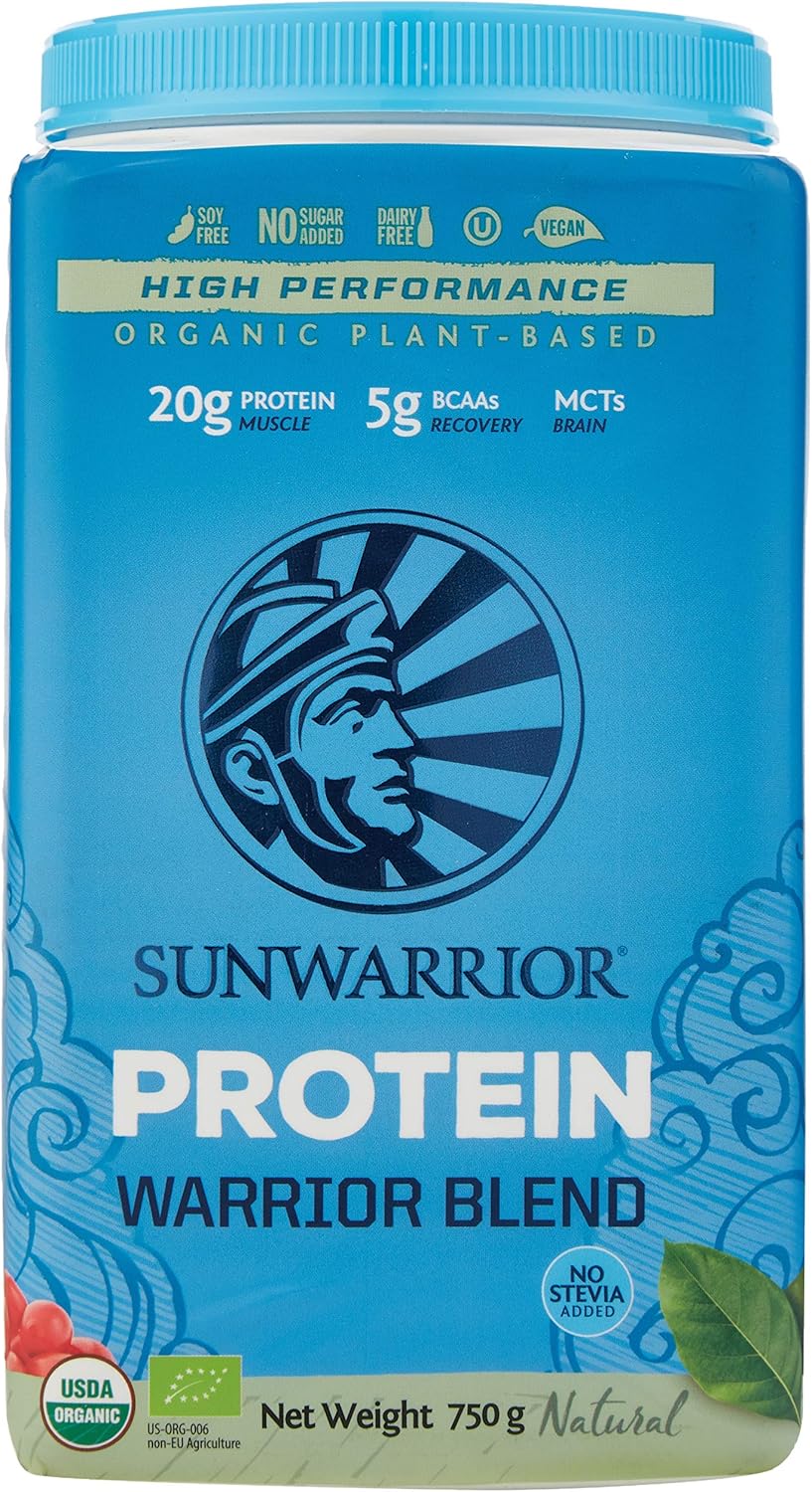 Sunwarrior Organic Plant Based Blend Natural Protein Powder, 750 g
