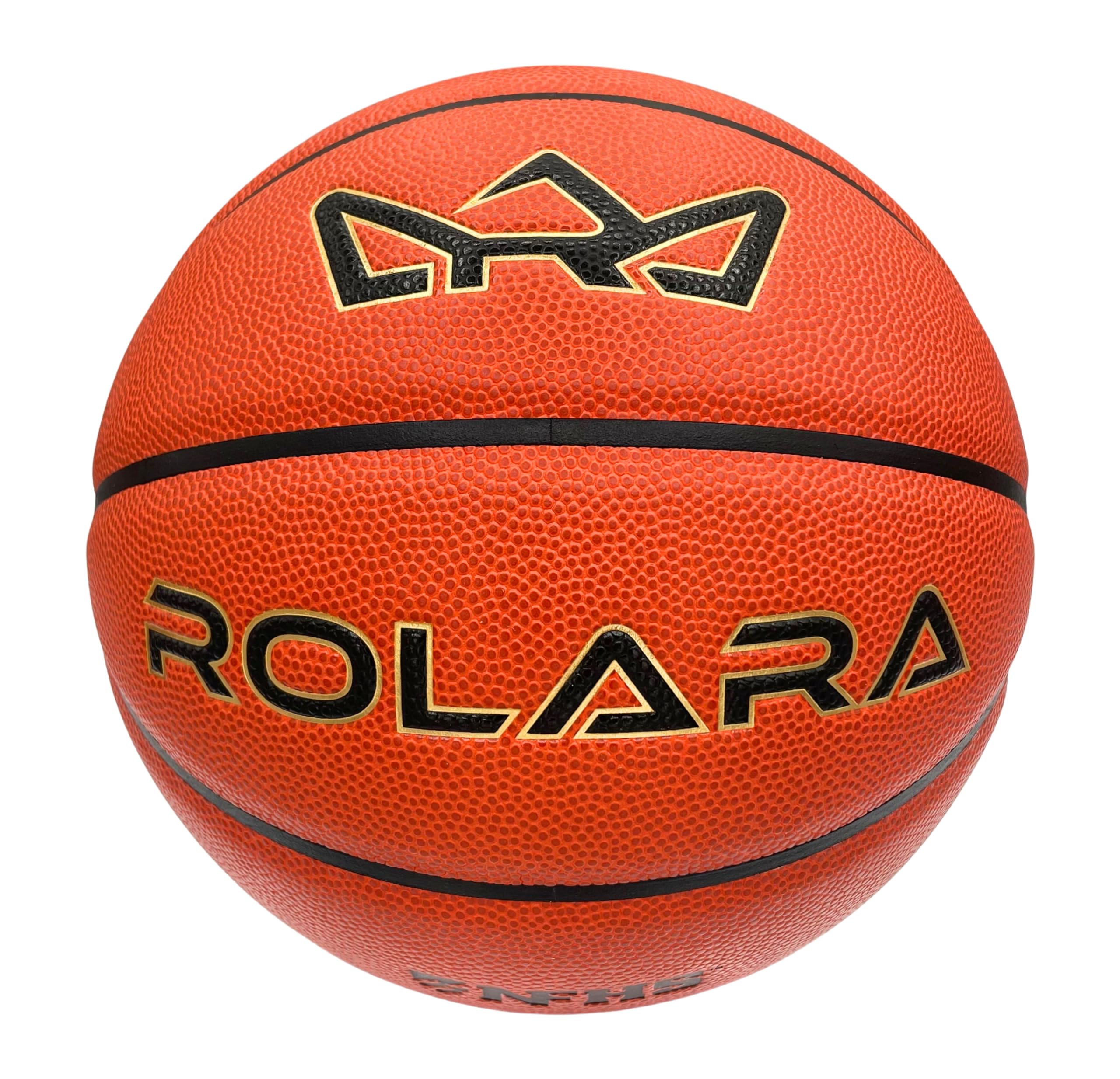 ROLARA PRO Basketball - NFHS Approved Japanese Composite Leather Basketballs with Butyl Bladder for Superior Air Retention - Professional Indoor
