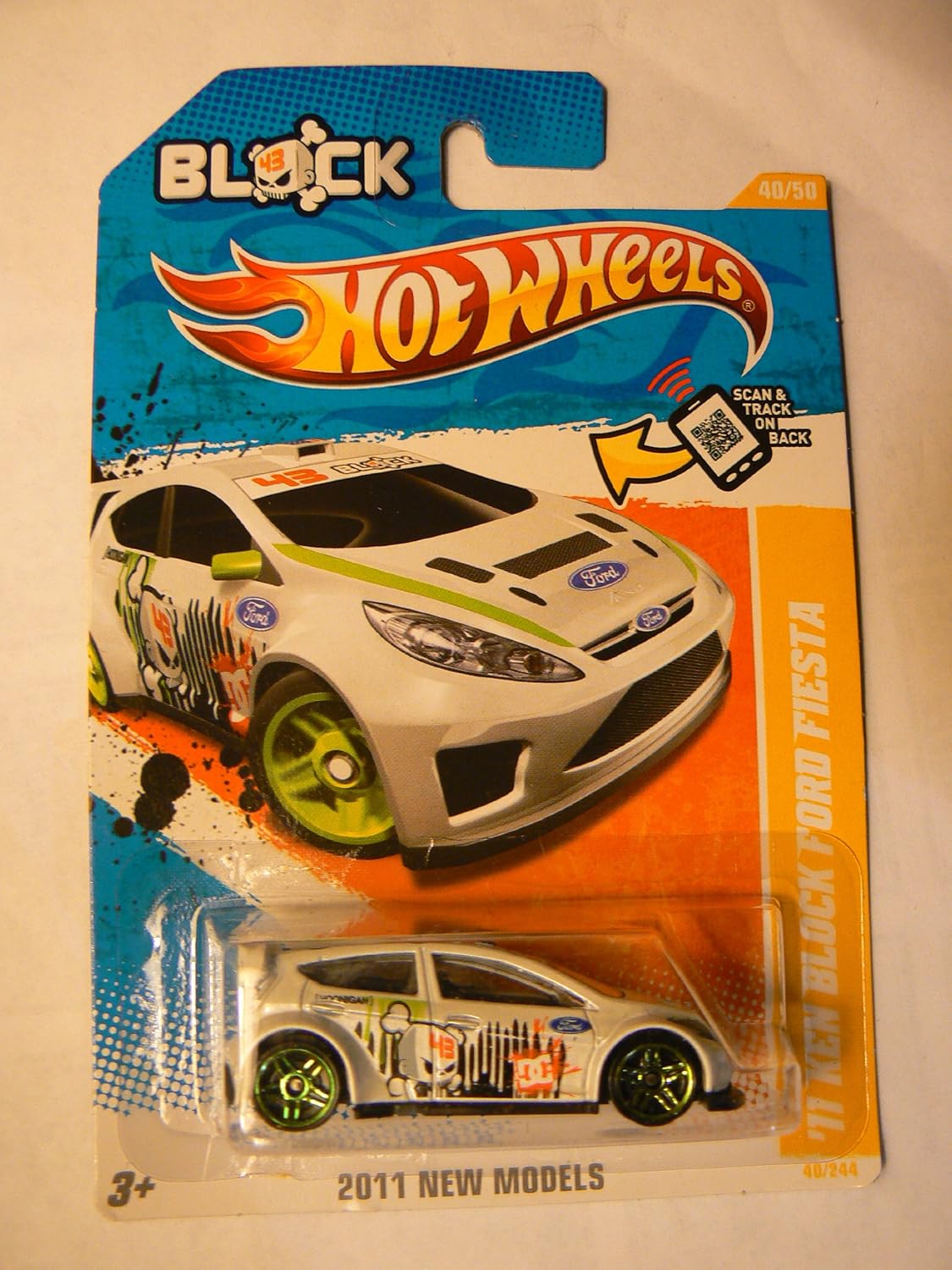 Hot Wheels 2011 New Models 40/50 '11 Ken Block Ford Fiesta on Scan and Track Card