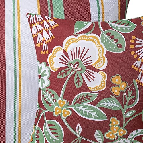 Miniatura 4 de Phantoscope Paquete de 2 fundas decorativas impermeables para cojín adecuadas para exteriores, interiores, patio, sillón, tienda de campaña, parque