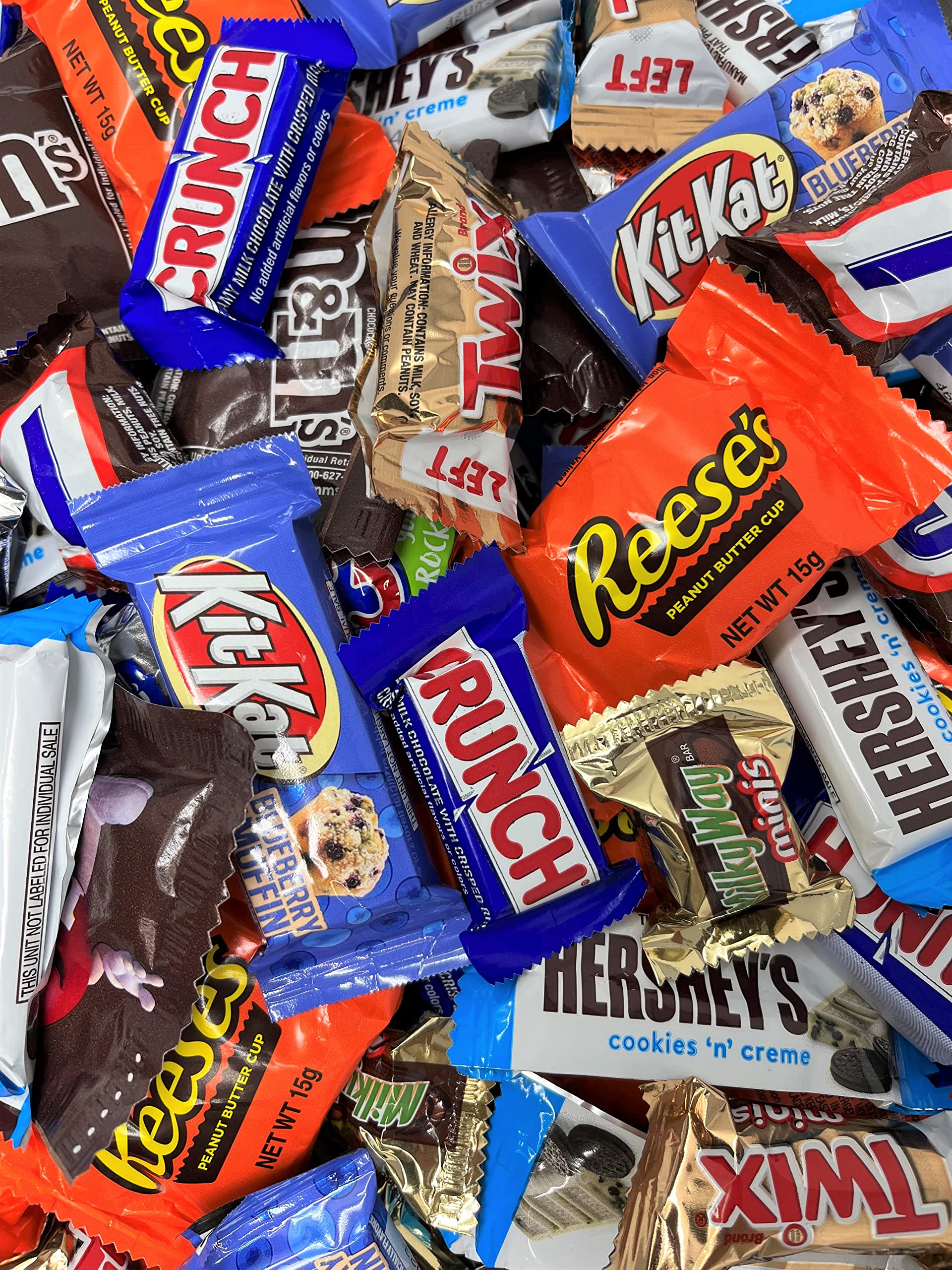 Bulk Chocolate Candy Variety Mix, 5 Lbs Individually