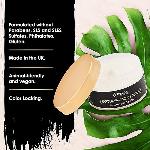Miniatura 4 de Exfoliante de cuero cabelludo  Exfoliante para el crecimiento del cabello  Enriquecido con cafeína y aceite de menta  Exfoliante de champú,